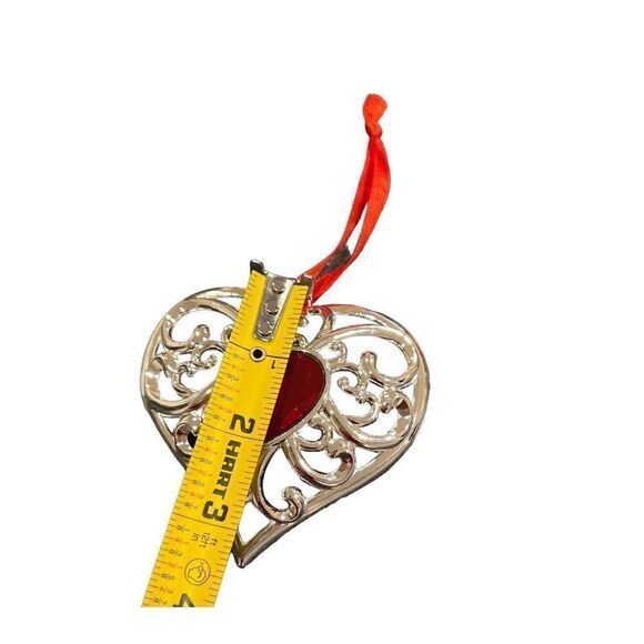 Lenox Heart Silver Plate ornament - Picture 4 of 8